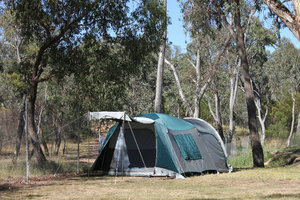 At camping site in Canberra
