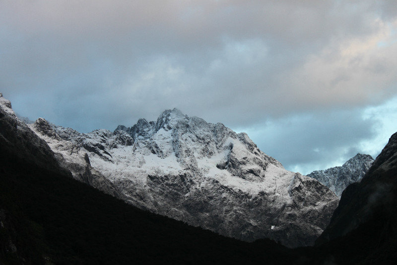 Sunrise on the way to Milford Sound