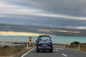 On the way to Mt Cook village