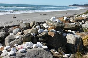 Stone in Bruce Bay