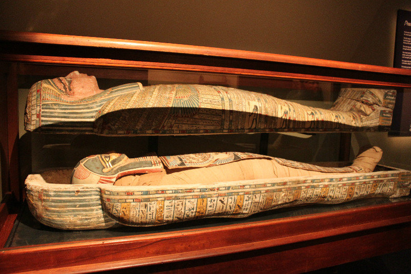 Egyptian mummy at Canterbury museum