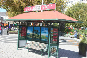 Tram stop on Cathedral Square