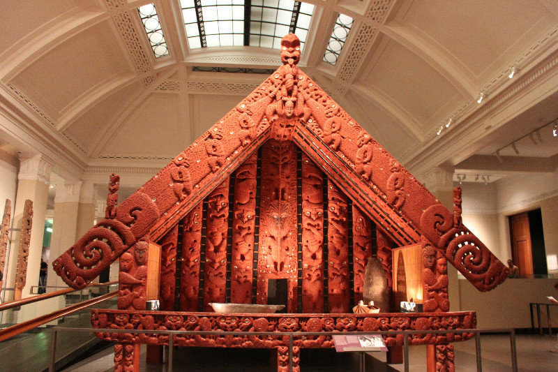 Maori house at a museum in Aukland