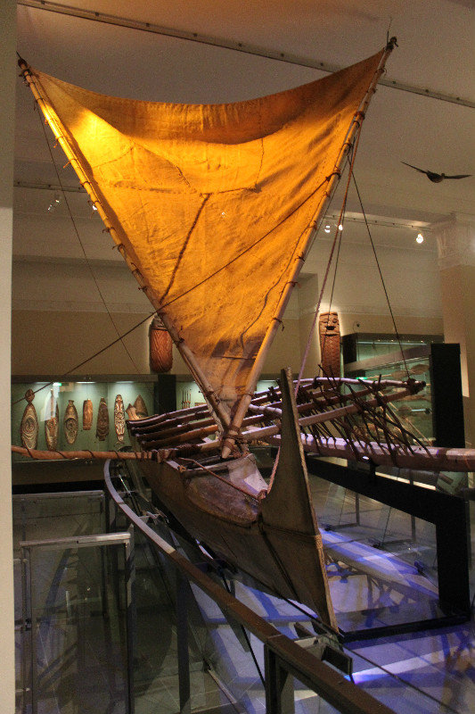 A boat at a museum in Aukland