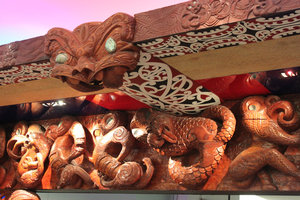 Maori decoration at Aukland int'l airport