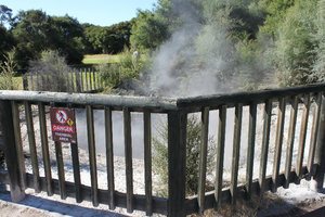 Boiling mud at Kuirau park in Rotorua