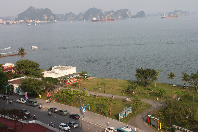 View of Hạ Long bay from my room at Novotel Hotel