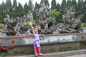 My niece Giang at Cửa Ông temple