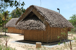 Houses in Sen village
