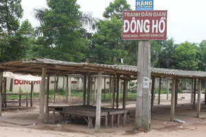 Local market in Đông Hồ village
