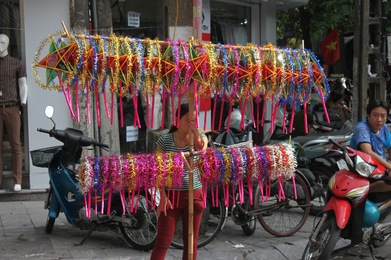 Star shaped lanterns from a street vendor