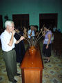 Drinking Rượu cần (rice wine)