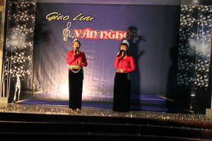 Local girls singing a song in their language