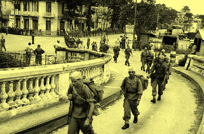 The last French left Hanoi on 9 Oct 1954