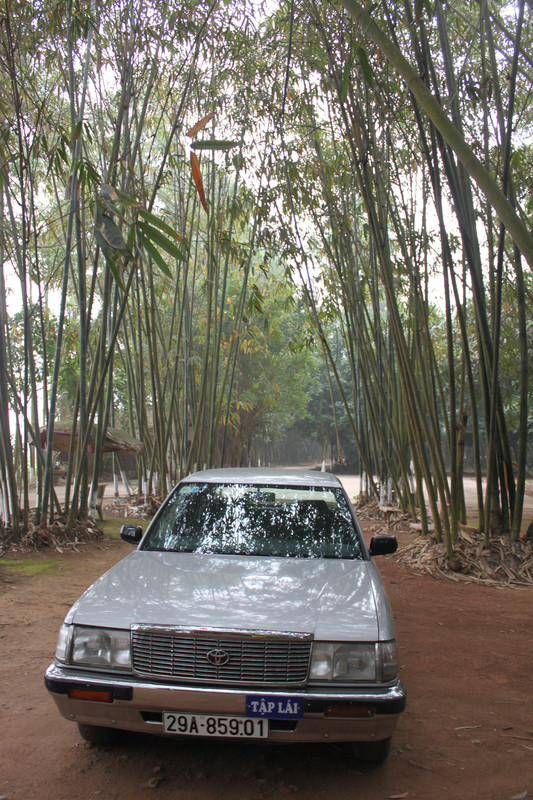 Our car at a stork forest outside Hanoi city