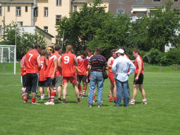 Austria Team Huddle