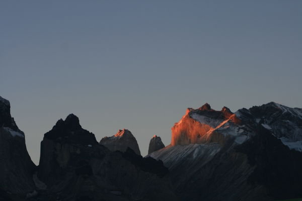 Sunsettting Of Torres Del Paine 
