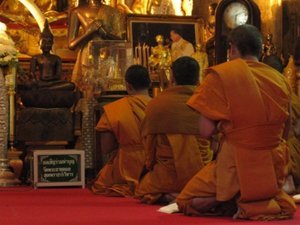 Monks praying 