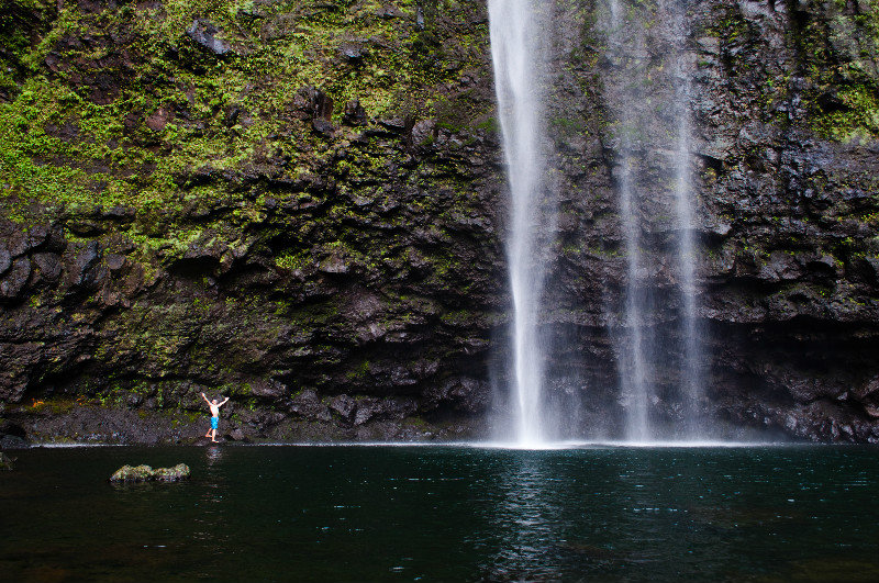 Jason next to Hanakapiai Falls