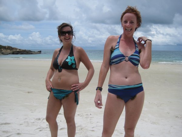 Seaweed bikini lines and underarms - always a funny joke!