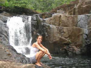a refreshing waterfall Koh Chang