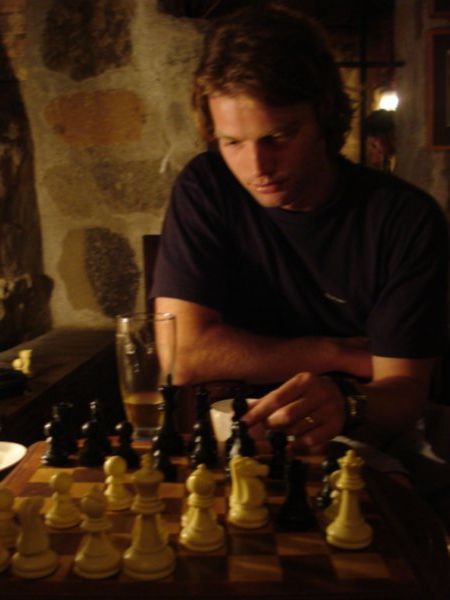 Chess at Larry's Bar