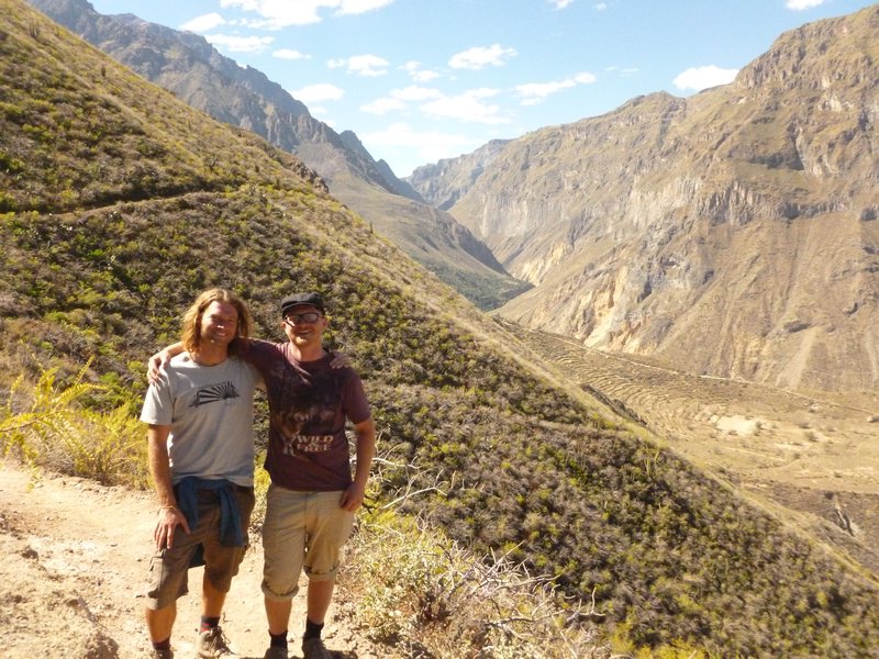 With my trekking buddy, Ben from Arizona.