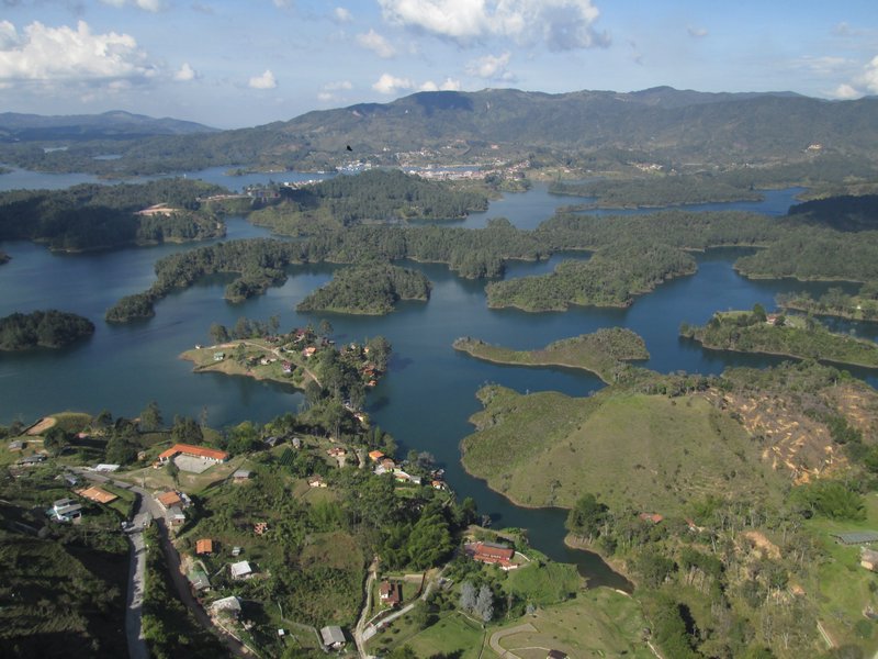 A tiny section of the lakes surrounding Guatapé.