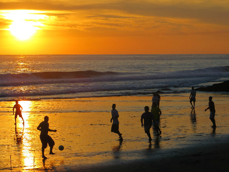 Sunset Soccer at Playa El Zonte