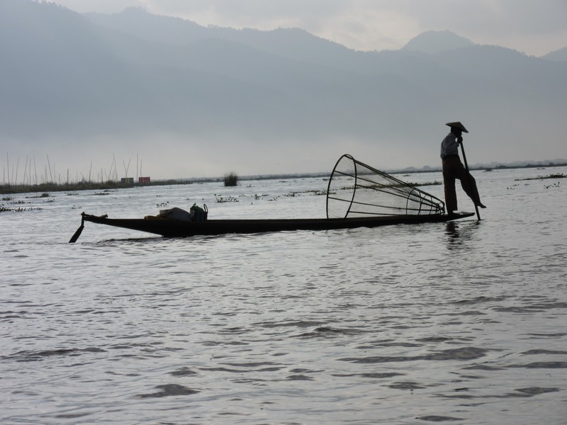 A fisherman of Inle Lake