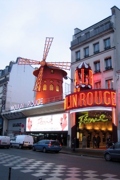 the infamous Moulin Rouge