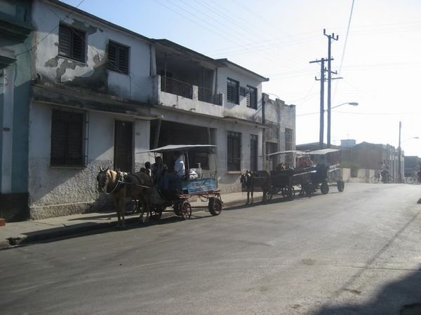 Horse taxis in Cienfuegos