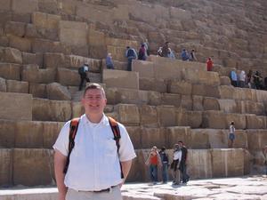 Giza Pyramids - Great Pyramid of Khufu & Jason 1