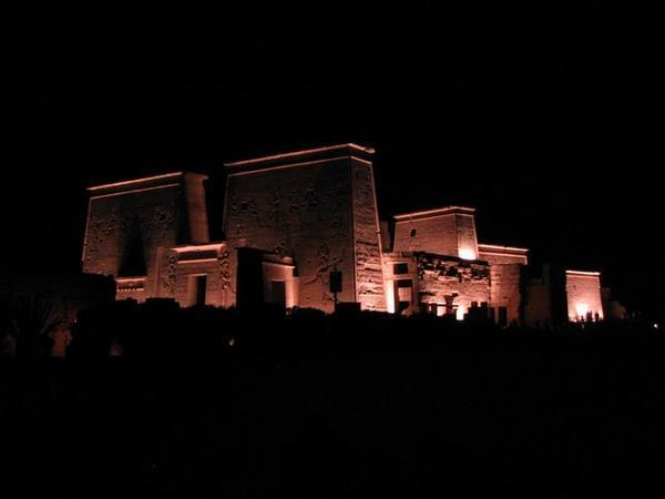 Philae (Isis) Temple @ Night-Approach