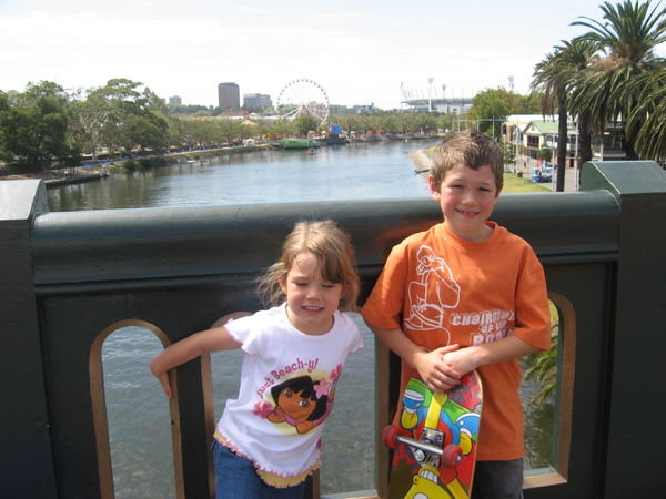 Melbourne City, bridge over the Yarra