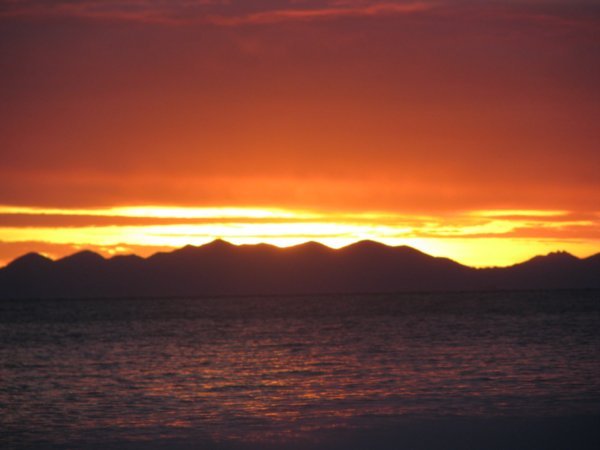 Sunset over Haymen island