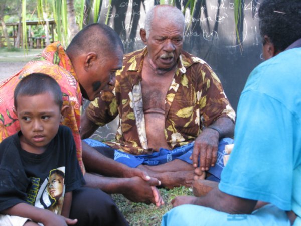 Three generations of Fijian family 