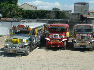 Pimped up jeepneys
