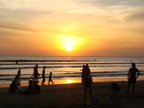 Sunset on Kuta Beach