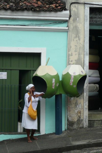 Coconut telephone booths