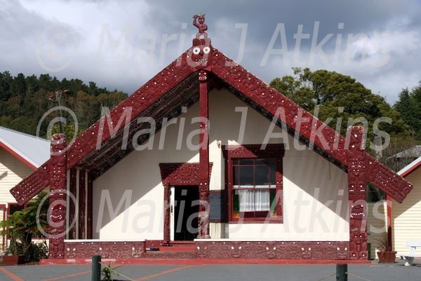 ROTORUA, Whakarewarewa Village, Marae