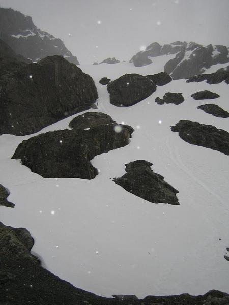 Snowing on Martial Glacier  / Nevando sobre el Glaciar Martial