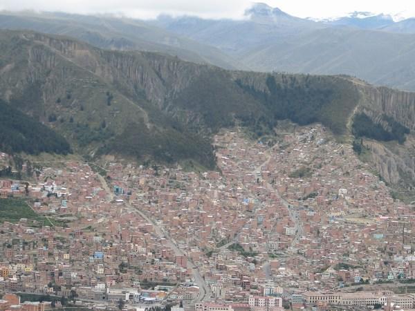 Panoramic view of La Paz / Vista panorámica de La Paz