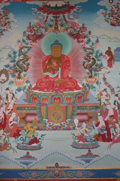 Mandala dans une gompa (temple)