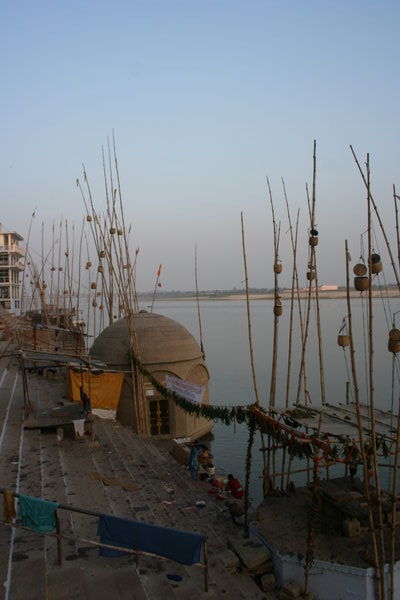 Couche de soleil sur le Gange