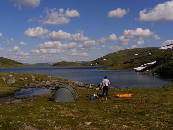 Campsite at Langevattnet