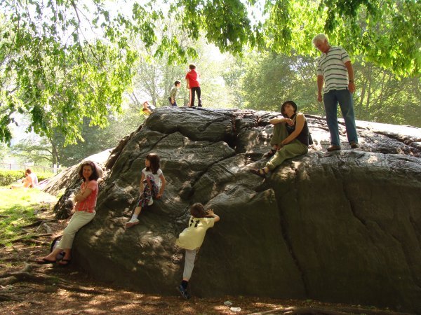 The Nielsen family in Central Park