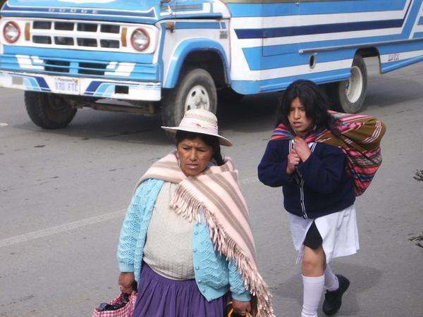 Locals affected by the road blocks in El Alto