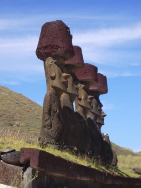 Moai with Topknots