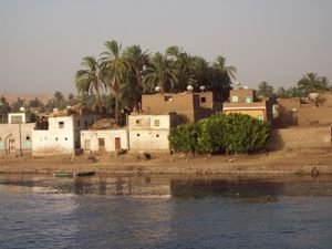 Nile River and dunes
